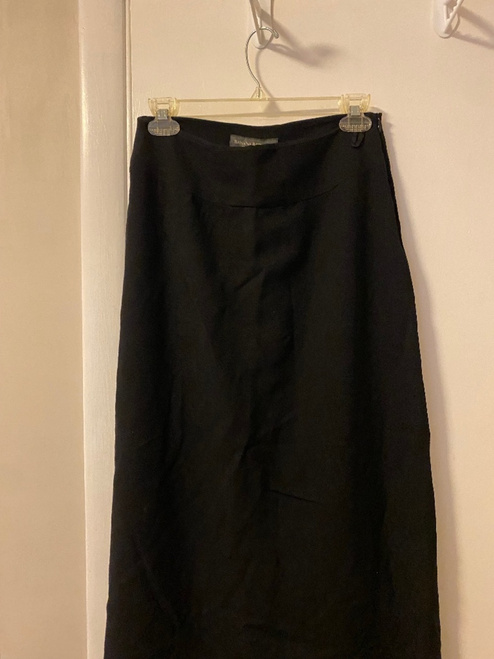 Banana Republic black maxi skirt wool blend size 4